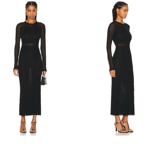 Toteme Semi-Sheer Knit Cocktail Dress - Picture 9 of 9